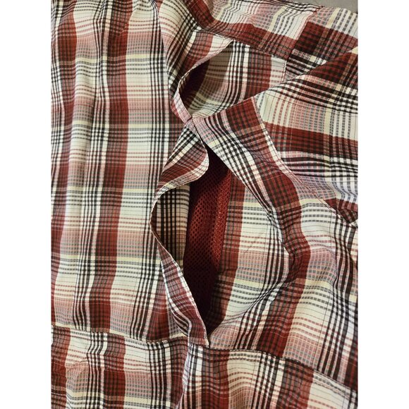 Columbia Mens L/G Plaid Short Sleeve Button Up Shirt Outdoor Fishing Hiking - Picture 6 of 7